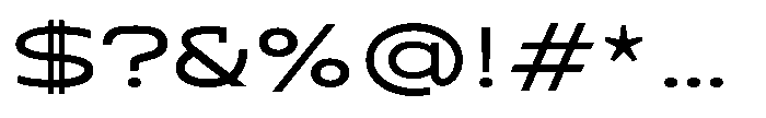 Sontra Light Font OTHER CHARS