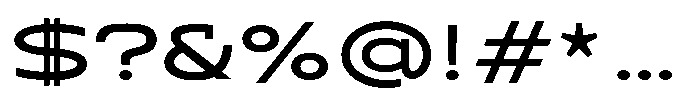 Sontra Regular Font OTHER CHARS
