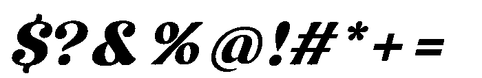 Sonya 800 Italic Font OTHER CHARS