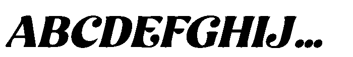 Sonya 800 Italic Font UPPERCASE
