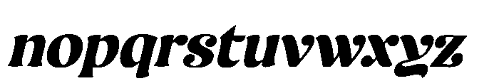 Sonya 800 Italic Font LOWERCASE