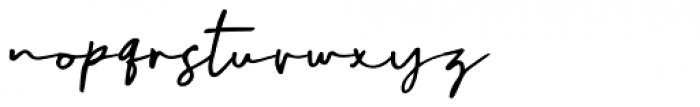 Sophia Bella Signature Font LOWERCASE