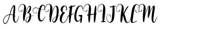 Sophia Bianca Font UPPERCASE