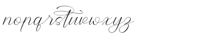 Sophiany Natalya Regular Font LOWERCASE