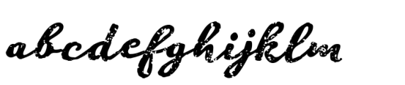 Sophima Rough Font LOWERCASE