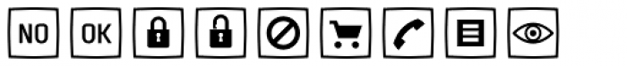Sophist Icons OT Buttons B Font LOWERCASE