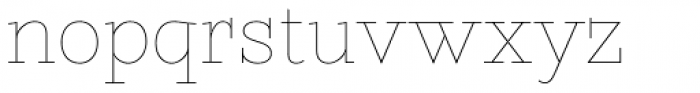 Sopran Thin Font LOWERCASE