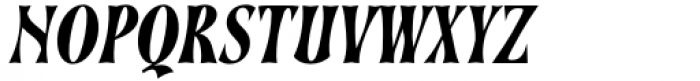 Soprani Condensed Black Italic Font UPPERCASE