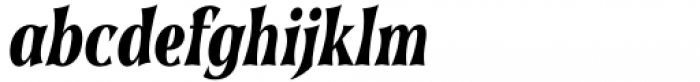Soprani Condensed Black Italic Font LOWERCASE