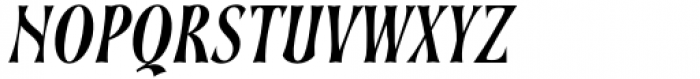 Soprani Condensed Bold Italic Font UPPERCASE