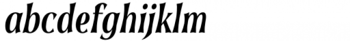 Soprani Condensed Bold Italic Font LOWERCASE