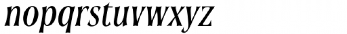 Soprani Condensed Demi Italic Font LOWERCASE
