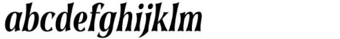 Soprani Condensed Ex Bold Italic Font LOWERCASE