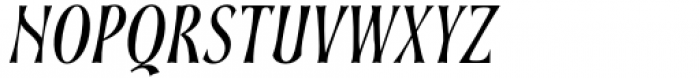 Soprani Condensed Medium Italic Font UPPERCASE