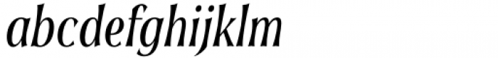 Soprani Condensed Medium Italic Font LOWERCASE