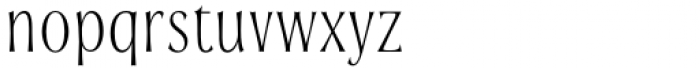 Soprani Condensed Thin Font LOWERCASE
