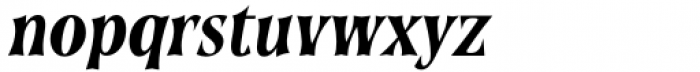 Soprani Extended Black Italic Font LOWERCASE