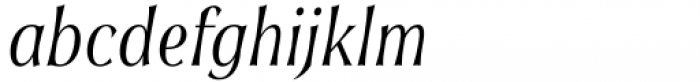 Soprani Extended Book Italic Font LOWERCASE