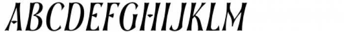 Soprani Extended Medium Italic Font UPPERCASE