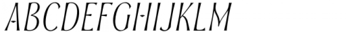 Soprani Extended Thin Italic Font UPPERCASE