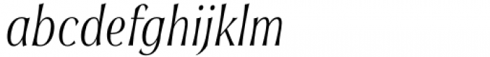 Soprani Norm Light Italic Font LOWERCASE