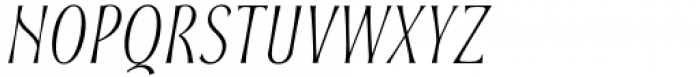 Soprani Norm Thin Italic Font UPPERCASE