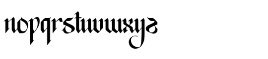 Soraith Font LOWERCASE