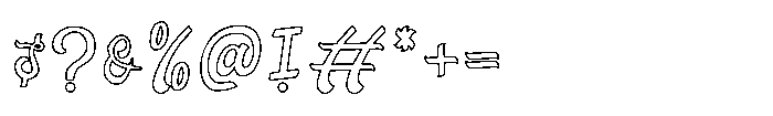 Sorele Line Font OTHER CHARS