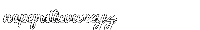 Sorele Line Font LOWERCASE