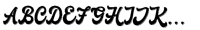 Sorele Shadow Font UPPERCASE