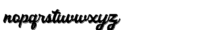 Sorele Shadow Font LOWERCASE