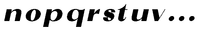 Sorell Extra Black Italic Font LOWERCASE