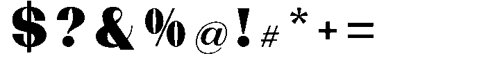 Sorell Extra Black Font OTHER CHARS