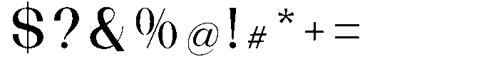 Sorell Medium Font OTHER CHARS