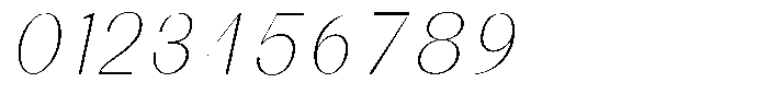 Sorell Thin Italic Font OTHER CHARS