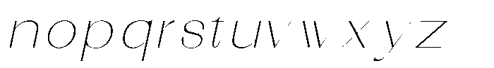 Sorell Thin Italic Font LOWERCASE