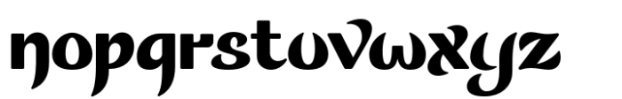 Sorga Black Font LOWERCASE
