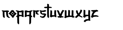 Soryu Maiden Regular Font LOWERCASE