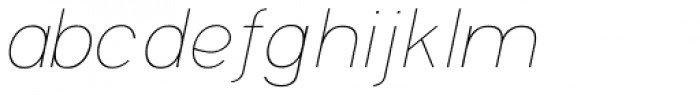 Soul ultralight Italic Font LOWERCASE