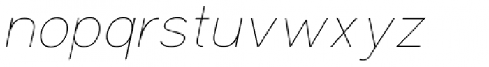 Soul ultralight Italic Font LOWERCASE