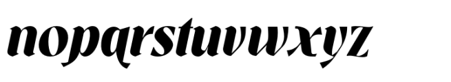 Souljiwa Black Italic Font LOWERCASE