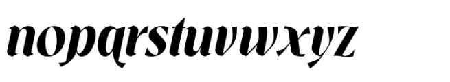 Souljiwa Bold Italic Font LOWERCASE