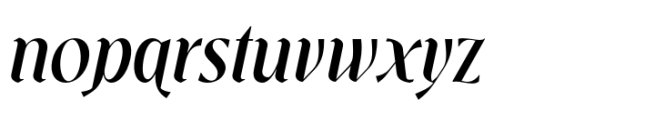 Souljiwa Medium Italic Font LOWERCASE