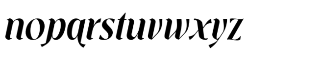 Souljiwa Semibold Italic Font LOWERCASE