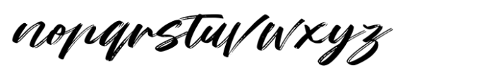 Soulstice Brush Script Font LOWERCASE