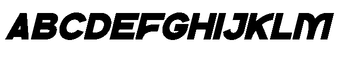 Sound Groove Italic Font UPPERCASE