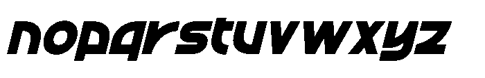 Sound Groove Italic Font LOWERCASE