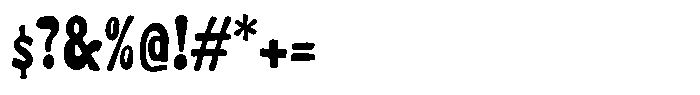 Sour Brunch Regular Font OTHER CHARS