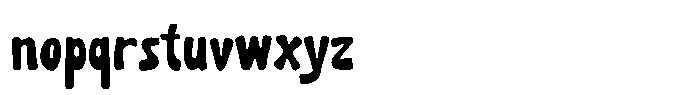Sour Brunch Regular Font LOWERCASE