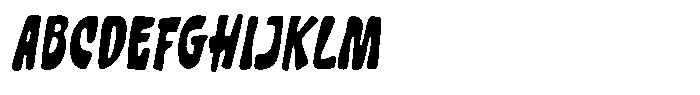 Sour Brunch Slant Regular Font UPPERCASE